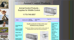 Desktop Screenshot of animalcontrolproducts.com